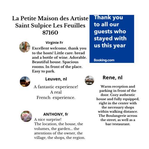 La Petite Maison Des Artiste Villa Saint-Sulpice-les-Feuilles Ngoại thất bức ảnh